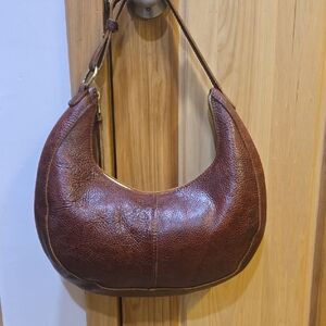 Brown Leather Hobo Bag